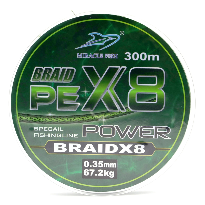 Plecionka Wędkarska BRAID PE x8 splotów MOCNA 300m 0,12 18,8kg