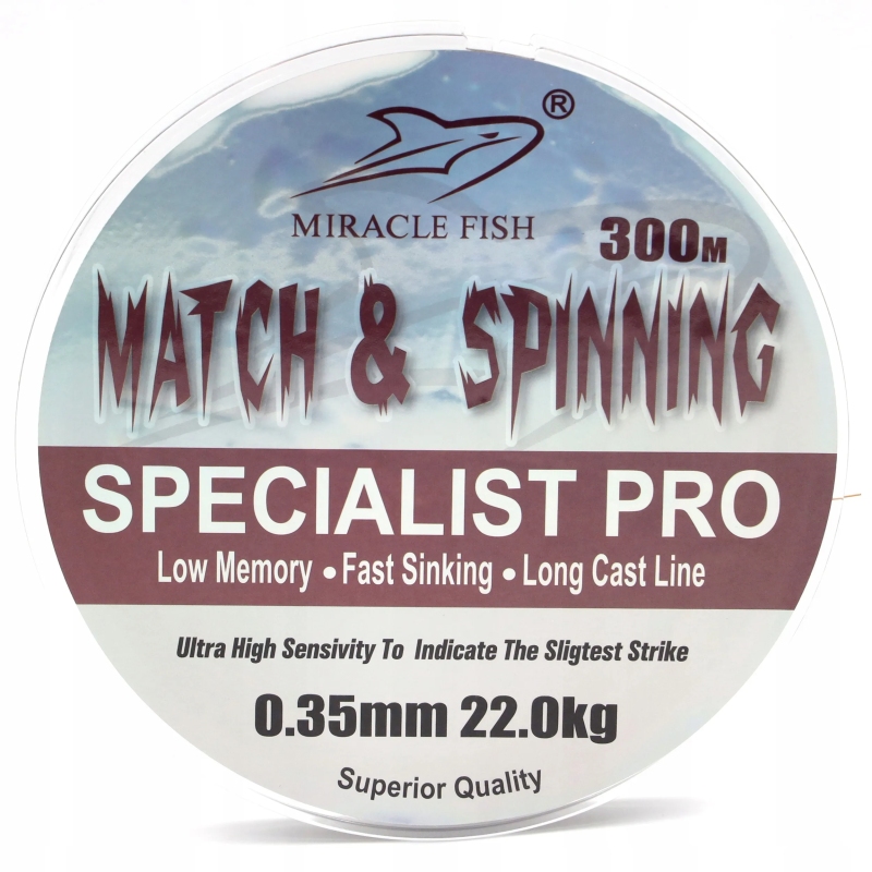 ŻYŁKA WĘDKARSKA STRONG MATCH & SPINNING 0,16 mm 6,00 kg 300m