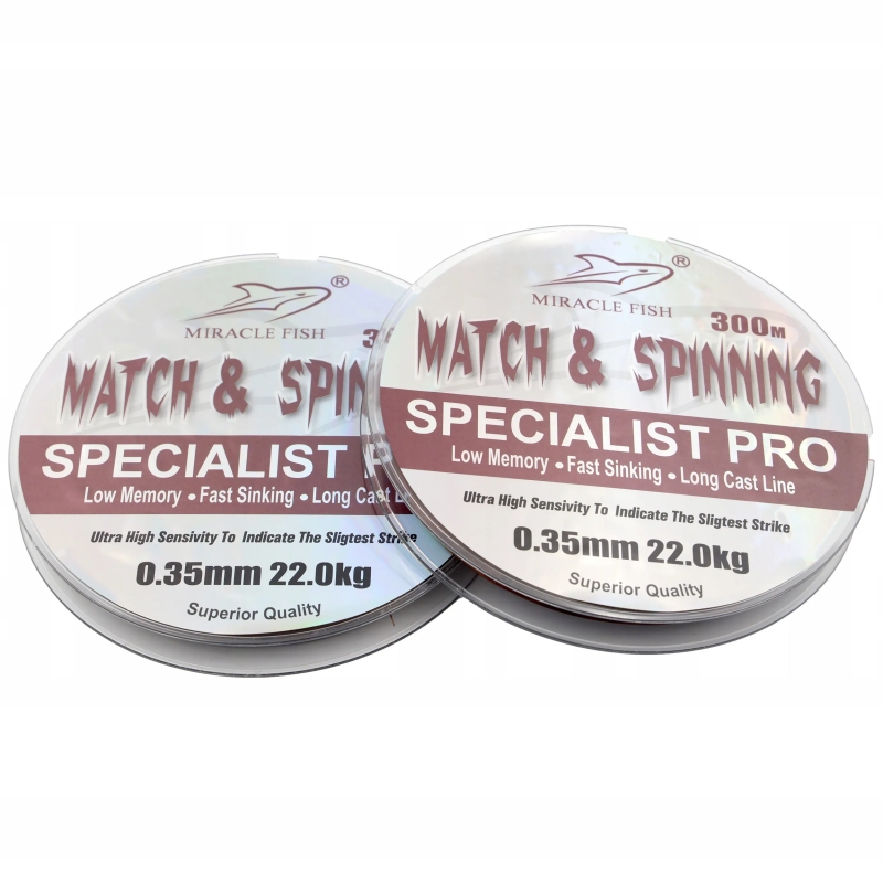 ŻYŁKA WĘDKARSKA STRONG MATCH & SPINNING 0,14 mm 5,00 kg 300m