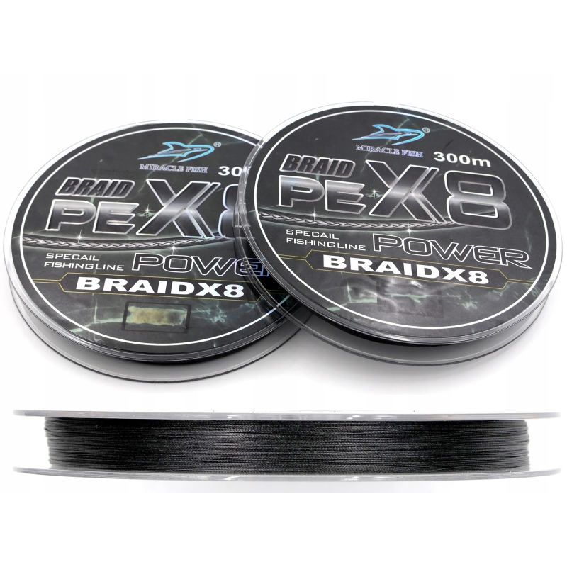 Plecionka Wędkarska BRAID PE x8 splotów MOCNA 300m 0,35 67,2kg