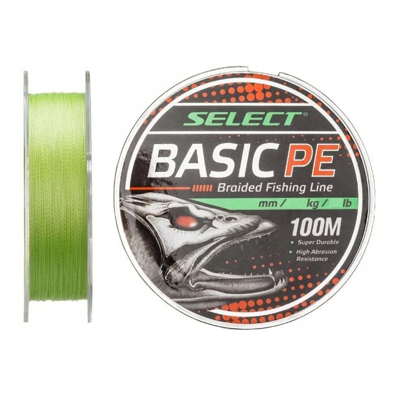 Plecionka Select Basic PE 4X 0,10mm 150m JASNY ZIELONA Plecionka Select Basic PE 4X 0,10mm 150m JASNY ZIELONA