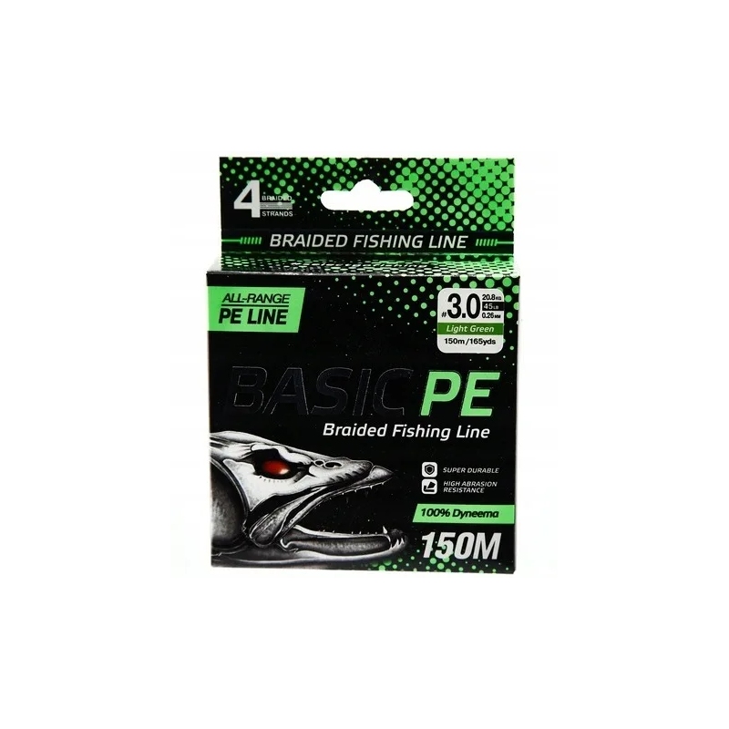 Plecionka Select Basic PE 4X 0,10mm 150m JASNY ZIELONA Plecionka Select Basic PE 4X 0,10mm 150m JASNY ZIELONA