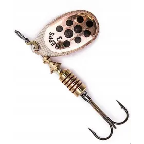 Błystka Blaszka Mepps AGLIA DECOREES Miedziana Czarne Kropki 3/6,5g