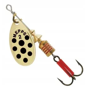 Błystka Blaszka Mepps AGLIA DECOREES Złota Czarne Kropkii 3/6,5g