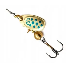 Błystka Blaszka Mepps Comet Decore Złoty/Niebieskie Kropki 3/6,5g