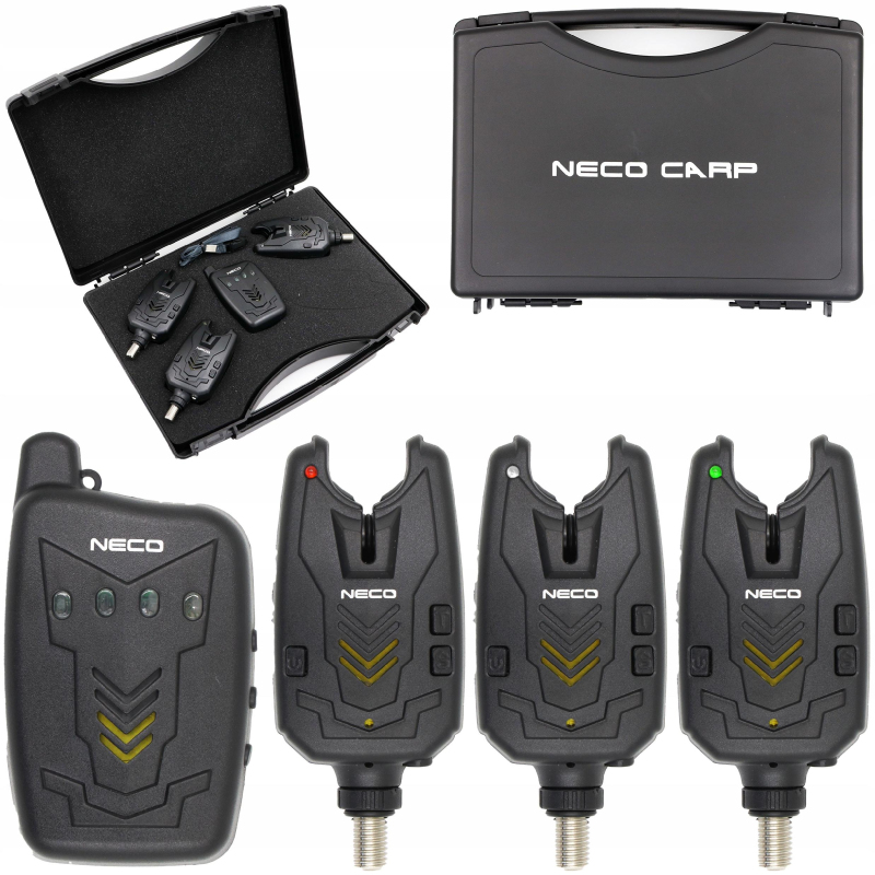 Zestaw sygnalizatorów brań z centralka Neco GX-Pro 103 3+1