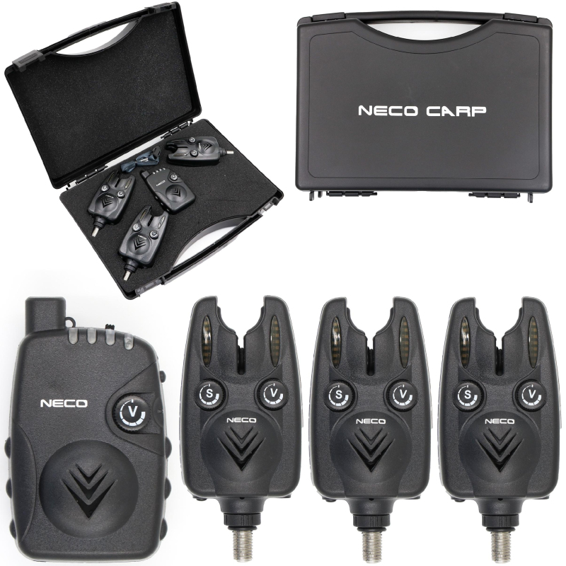 Zestaw sygnalizatorów brań z centralka Neco CM-Pro 103 3+1