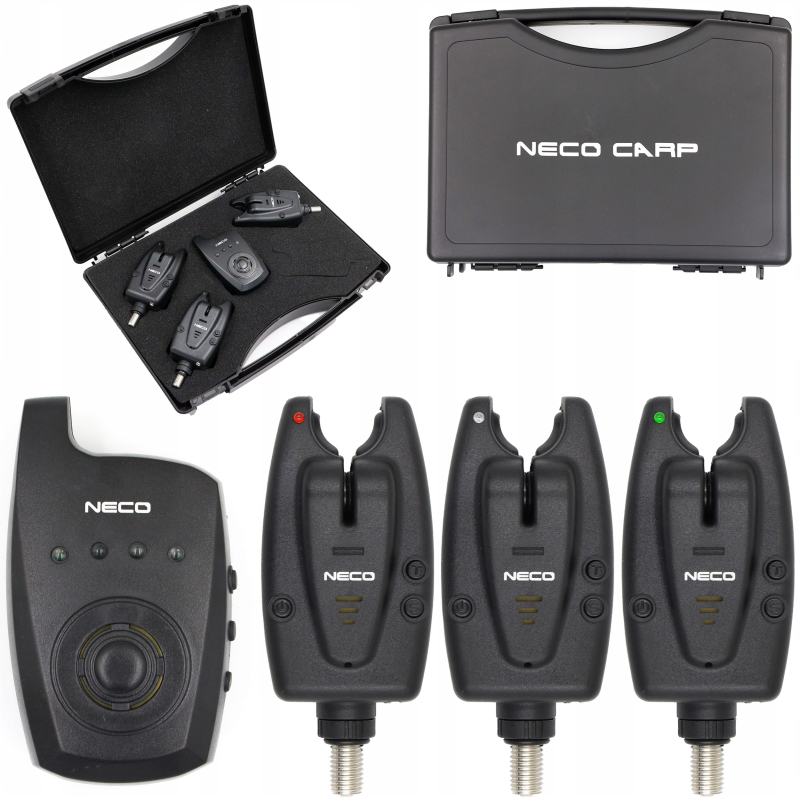 Zestaw sygnalizatorów brań z centralka Neco DX-Pro 103 3+1