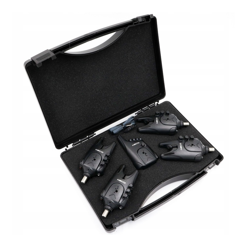 Zestaw sygnalizatorów brań z centralka Neco ZF-Pro 104 4+1