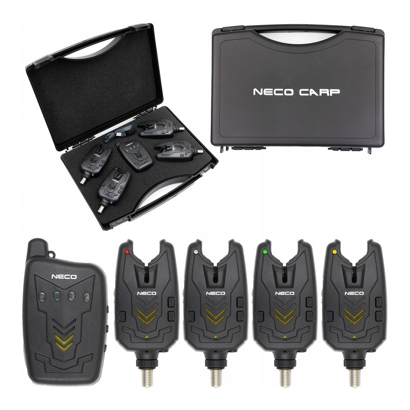 Zestaw sygnalizatorów brań z centralka Neco GX-Pro 104 4+1