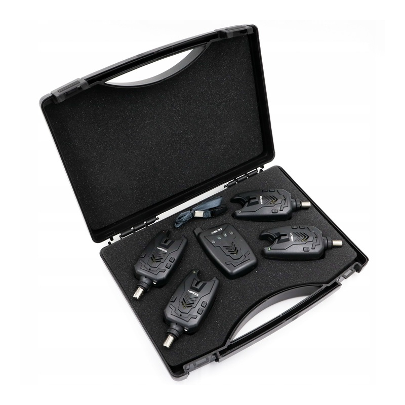 Zestaw sygnalizatorów brań z centralka Neco GX-Pro 104 4+1