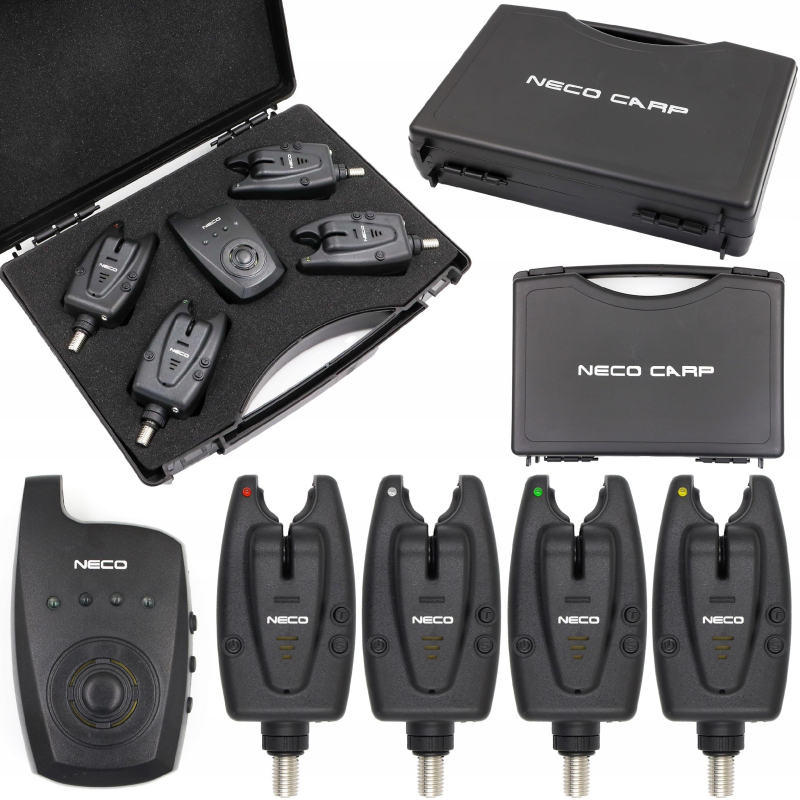 Zestaw sygnalizatorów brań z centralka Neco DX-Pro 104 4+1