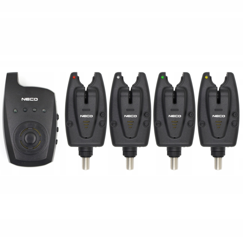 Zestaw sygnalizatorów brań z centralka Neco DX-Pro 104 4+1