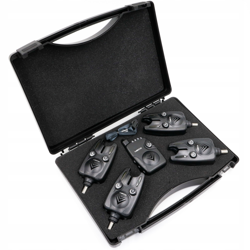 Zestaw sygnalizatorów brań z centralka Neco CM-Pro 104 4+1