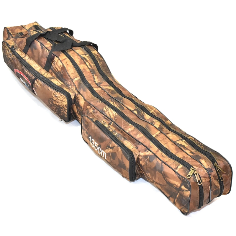 Pokrowiec wędkarski 2 komory camo 115cm