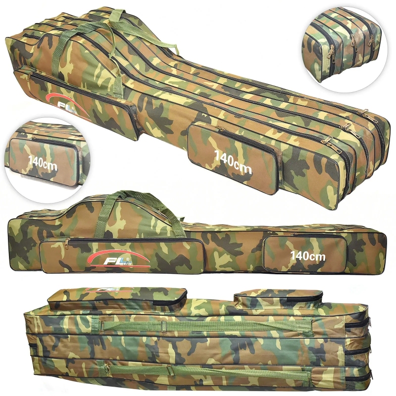 Pokrowiec wędkarski 3 komory moro 150cm