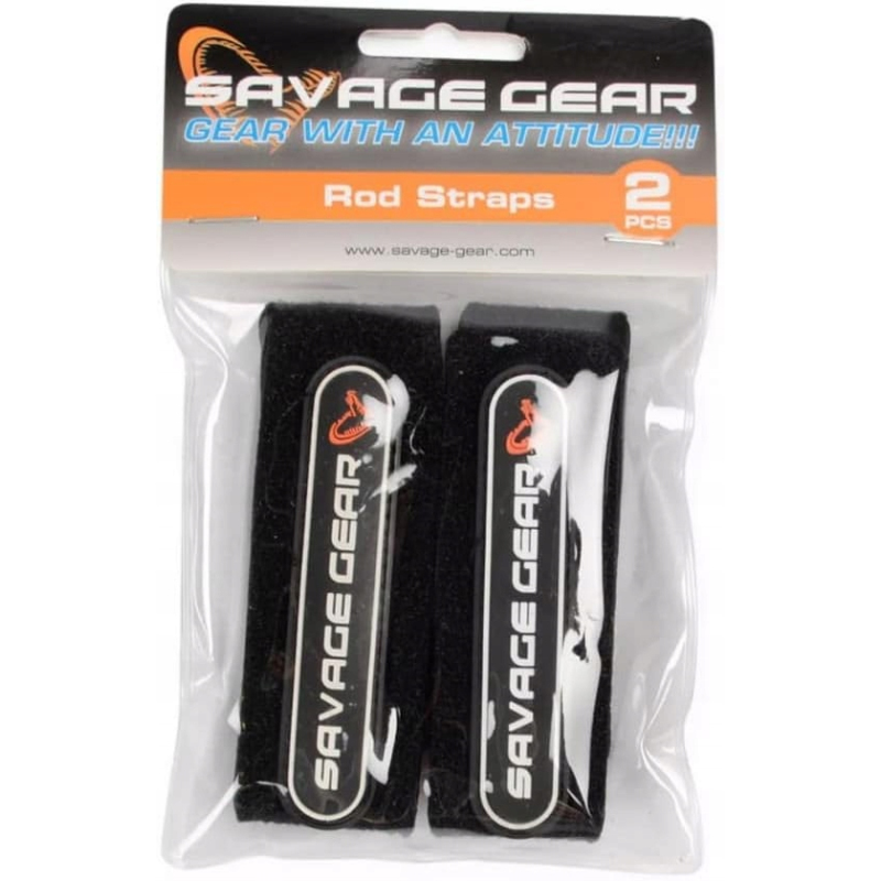 Wytrzymałe RZEPY OPASKI DO WĘDEK SAVAGE GEAR NEOPRANOWE ROD STRAPS 2 sztuki