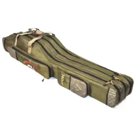 Pokrowiec wędkarski 3 komory usztywniany 140cm olive