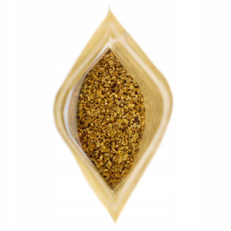 Mączka z białych robaków i pinki, grubo mielona. Naturalne białko.