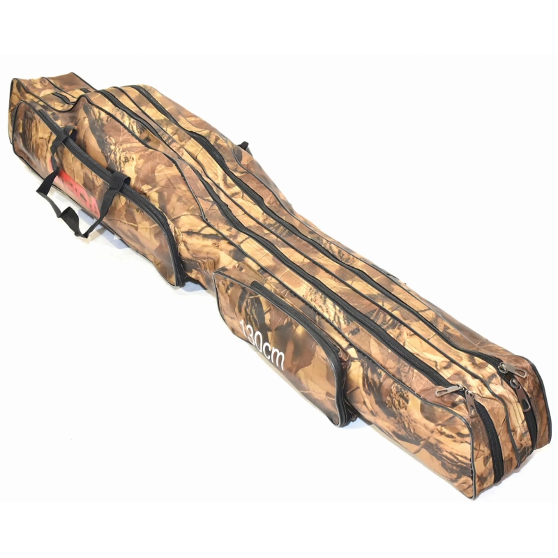 Pokrowiec wędkarski 2 komory camo 130cm