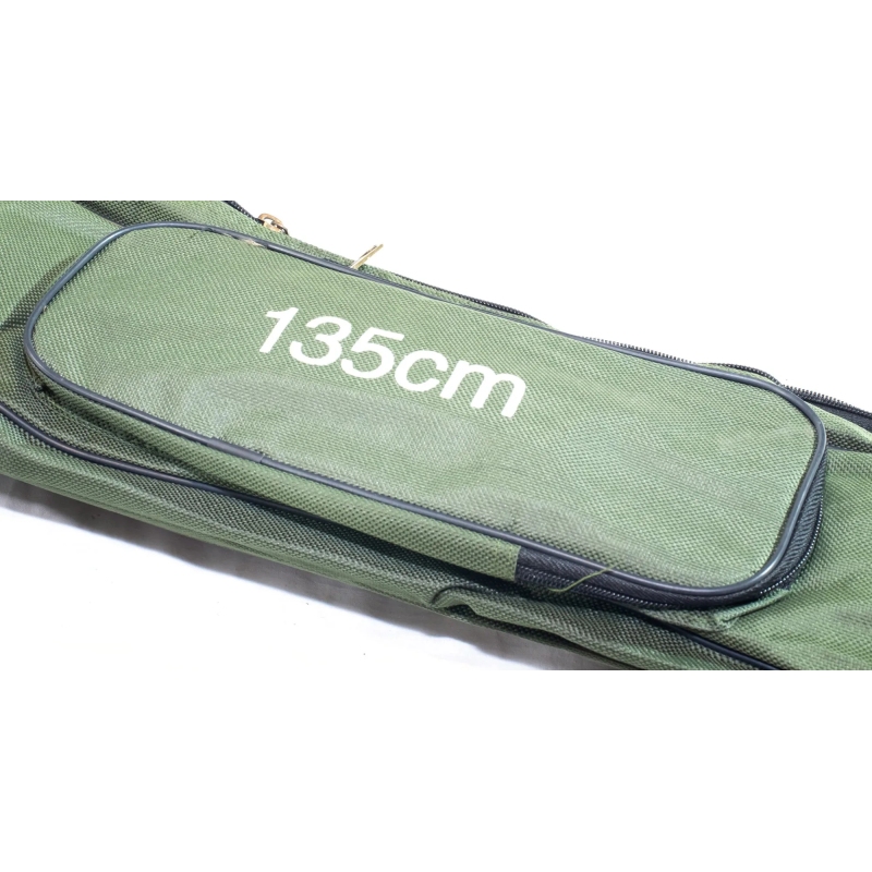 Pokrowiec wędkarski 2 komory zielony 135cm