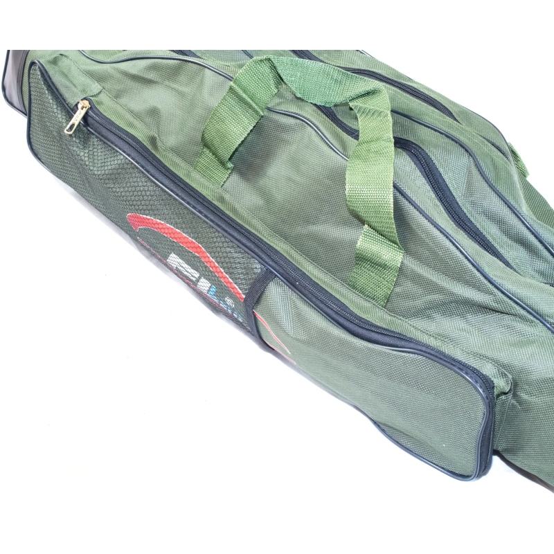 Pokrowiec wędkarski 2 komory zielony 135cm