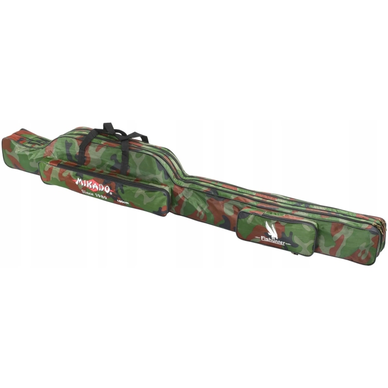 Pokrowiec wędkarski mikado 2 komory camo 120cm