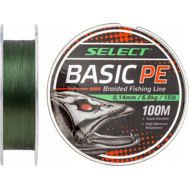 Plecionka Select Basic Pe X4 150m Ciemnozielony 0.12mm 5,6kg Plecionka Select Basic Pe X4 150m Ciemnozielony 0.12mm 5,6kg