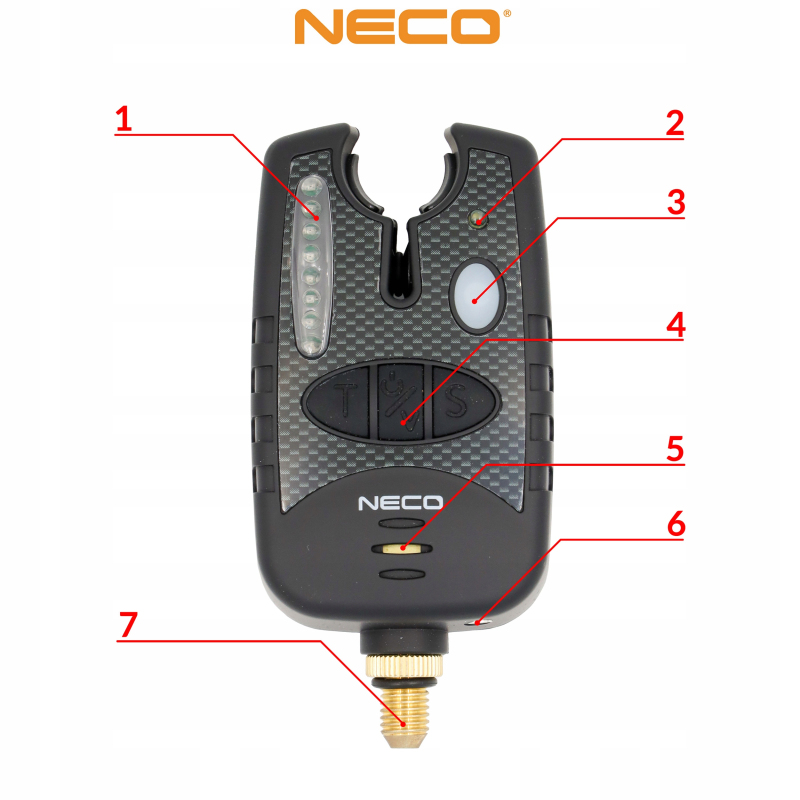 Zestaw sygnalizatorów brań z centralka NX 4+1