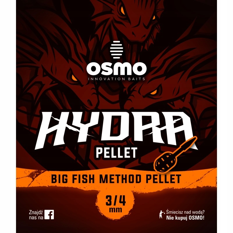 Pellet Osmo Hydra Big Fish 3/4mm - 800g