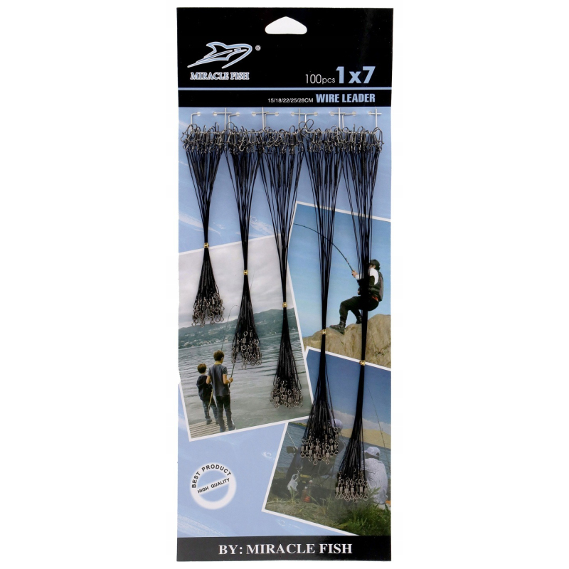 STALOWE PRZYPONY STALKI NA SZCZUPAKA 100 SZT CZARNE