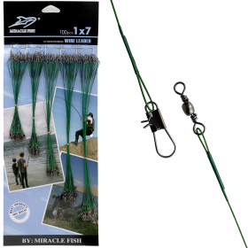 STALOWE PRZYPONY STALKI NA SZCZUPAKA 100 SZT ZIELONE