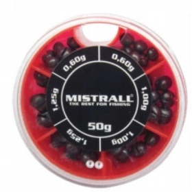 Mistrall śruciny ołowiane grube 50g