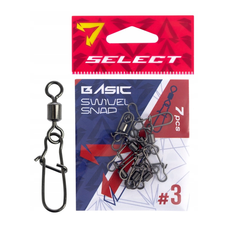 Select agrafka z krętlikiem basic swivel snap 6 9 szt/opak