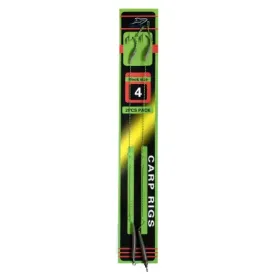 Przypon karpiowy 2 sztuki hak 4 plecionka