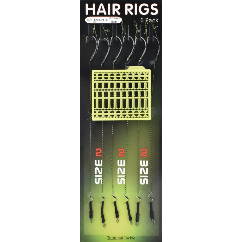 Przypony karpiowe plecionka z włosem hak 2 duży