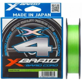 Brain plecionka cord 4x jasny zielony 0.12mm 150m 9.1kg