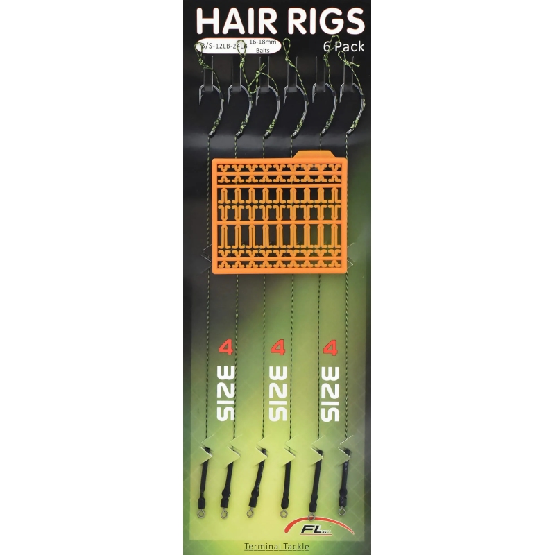 Przypony karpiowe plecionka z włosem hak 4 duży