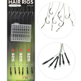 Przypony karpiowe plecionka z włosem hak 6 mały