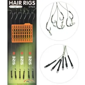 Przypony karpiowe plecionka z włosem hak 6 duży