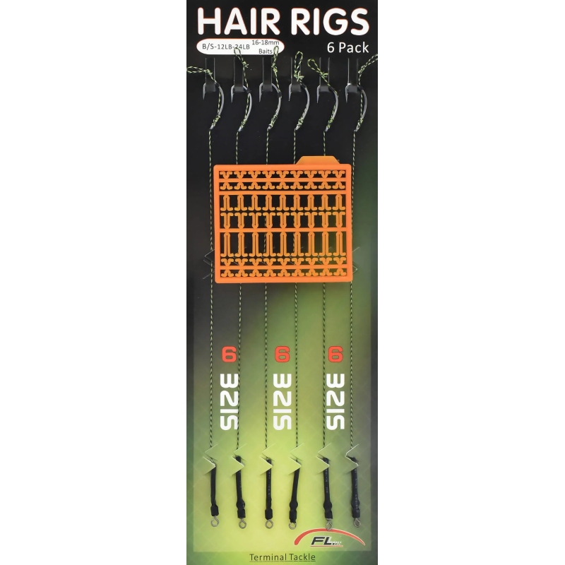 Przypony karpiowe plecionka z włosem hak 6 duży