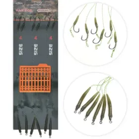 Przypony karpiowe plecionka z włosem hak 4