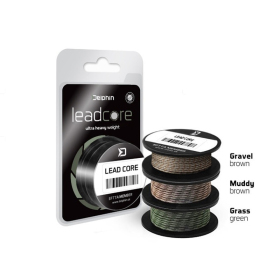 Delphin plecionka leadcore zielona 45lbs 5m