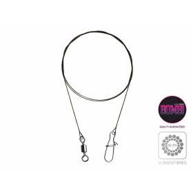 Delphin przypon wolframowy z krętlikiem i agrafką 35cm 11kg