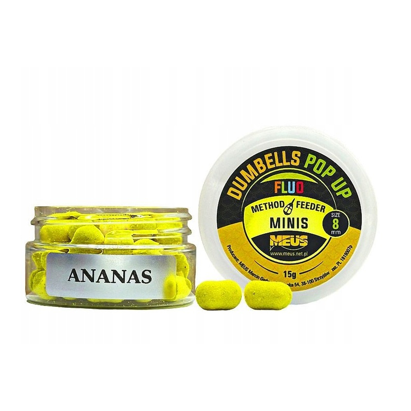 Meus Dumbells Fluo Wafters MINIS Ananas 8mm