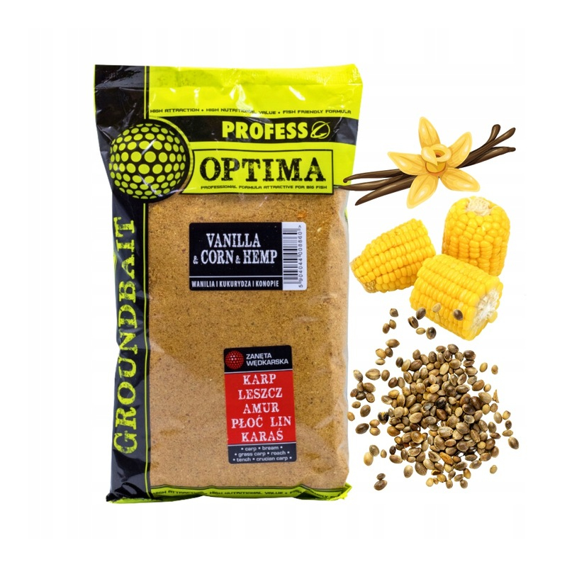 Zanęta WANILIA KUKURYDZA KONOPIE 1kg