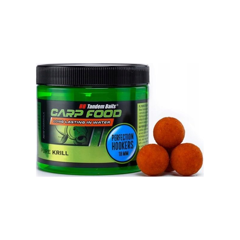 Kulki proteinowe haczykowe Hookers czysty kryll 18mm Kulki proteinowe haczykowe Hookers czysty kryll 18mm