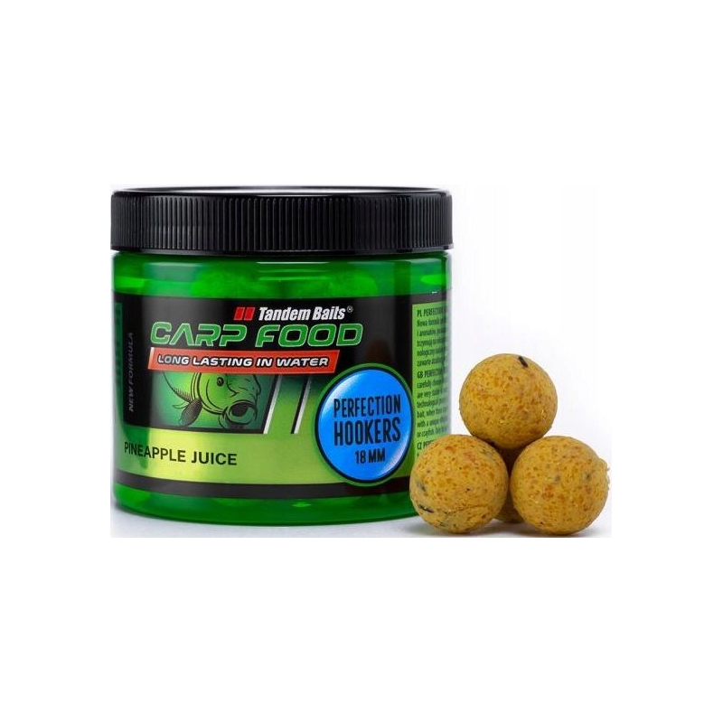 Kulki proteinowe haczykowe Hookers ananasowy sok 18mm Kulki proteinowe haczykowe Hookers ananasowy sok 18mm