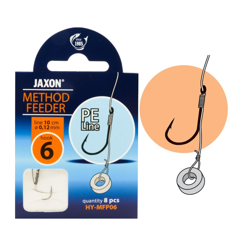 Przypon Jaxon Method Feeder MFP rozm. 12 0,12mm 10cm 8szt