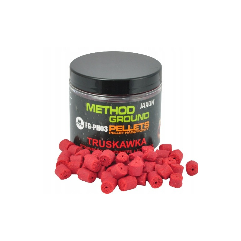 Pellets Haczykowy Method Ground Jaxon 8mm Truskawka Pellets Haczykowy Method Ground Jaxon 8mm Truskawka